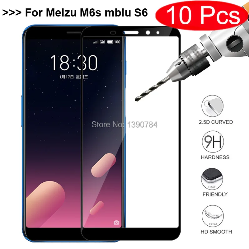 10Pcs 2.5D Full Cover Tempered Glass Screen Protector For Meizu M6s mblu S6 Toughened Glass Phone Protective Film M6s mblu S6
10Pcs 2.5D Full Cover Tempered Glass Screen Protector For Meizu M6s mblu S6 Toughened Glass Phone Protective Film M6s mblu S6
