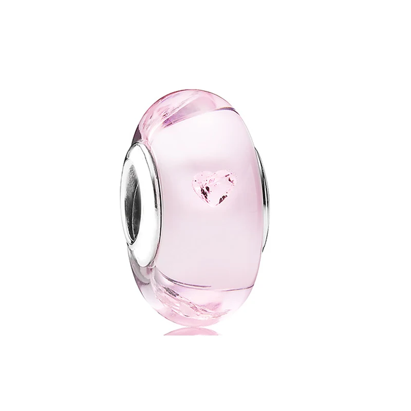 QANDOCCI European Fashion Authentic 925 Sterling Silver Pink Murano Heart Beads DIY Fits for Original Bracelets Charm Jewelry
QANDOCCI European Fashion Authentic 925 Sterling Silver Pink Murano Heart Beads DIY Fits for Original Bracelets Charm Jewelry