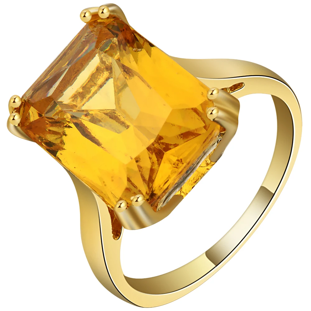 Light Big Yellow Cubic Zirconia Square Design Ring Gold Color Exquisite CZ Custom Wedding Bands Finger Ring Women Accessories
Light Big Yellow Cubic Zirconia Square Design Ring Gold Color Exquisite CZ Custom Wedding Bands Finger Ring Women Accessories