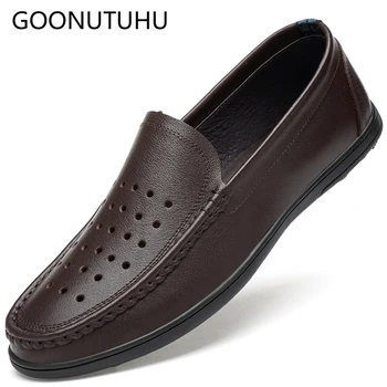 2019 new spring summer men's shoes causal genuine leather slip on loafers brown black breathable shoe man driving shoes for men
2019 new spring summer men's shoes causal genuine leather slip on loafers brown black breathable shoe man driving shoes for men