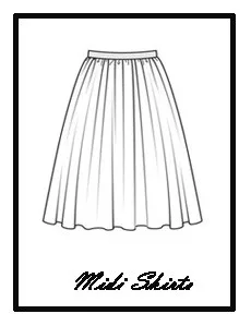 midi skirts