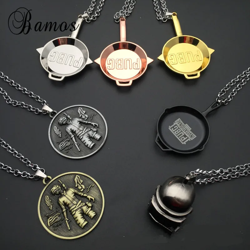 Bamos Cool PUBG Pan Helmet Medal Chain Necklace For Men Women 3 Color Zinc Alloy Jewelry Fashion Necklaces & Pendants Best Gift
Bamos Cool PUBG Pan Helmet Medal Chain Necklace For Men Women 3 Color Zinc Alloy Jewelry Fashion Necklaces & Pendants Best Gift