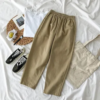 2019 New Women High Waist Harem Pants Pockets Women Solid Elastic Waist Casual Pants Streetwear Loose Joggers Trousers
2019 New Women High Waist Harem Pants Pockets Women Solid Elastic Waist Casual Pants Streetwear Loose Joggers Trousers