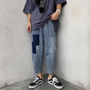 2019 Summer Men's Blue Color Casual Pants Leisure Baggy Homme Patch Wash Jeans Mens Classic Style Loose Trousers Plus Size M-2XL
2019 Summer Men's Blue Color Casual Pants Leisure Baggy Homme Patch Wash Jeans Mens Classic Style Loose Trousers Plus Size M-2XL
