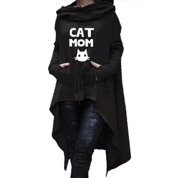 2018 New Fashion CAT MOM Print Hoodies Sweatshirts Femmes Casual Irregular Loog Sleeve Plus Size Hooded Pullovers for Woman
2018 New Fashion CAT MOM Print Hoodies Sweatshirts Femmes Casual Irregular Loog Sleeve Plus Size Hooded Pullovers for Woman