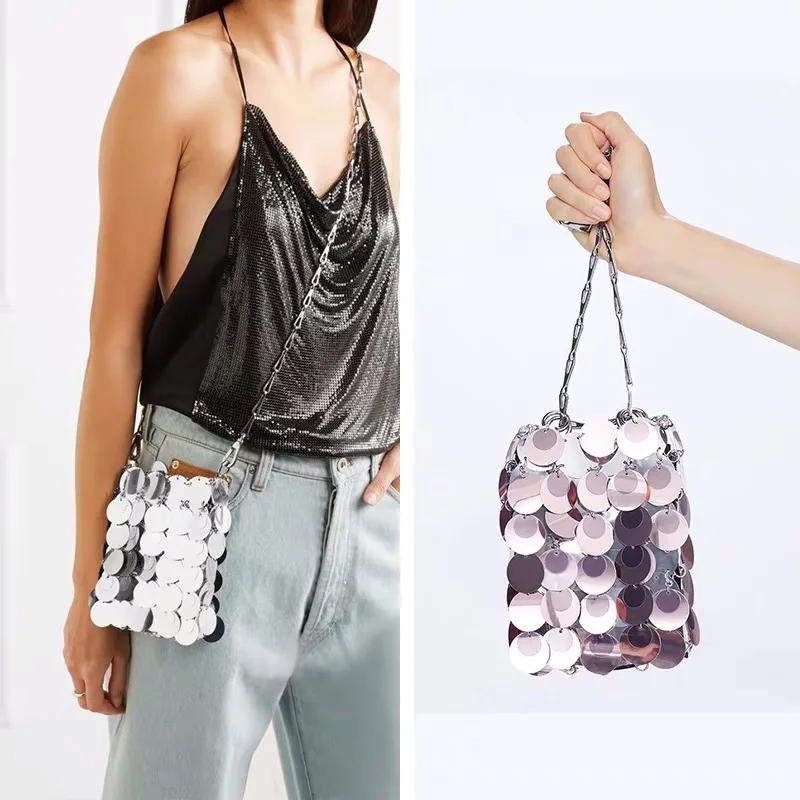 Fashion Women Chain Bags Bling Shoulder Diagonal Phone Bags Sequin Package Flash Purses and Handbags For Girls Evening Bag
Fashion Women Chain Bags Bling Shoulder Diagonal Phone Bags Sequin Package Flash Purses and Handbags For Girls Evening Bag