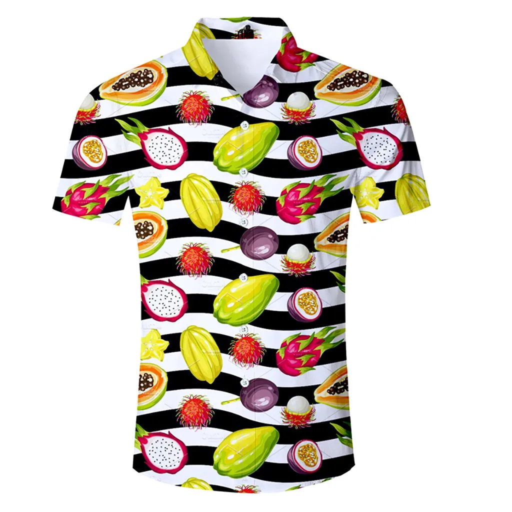 Plus Size Men Shirt Summer 2019 Short Sleeve Fruit Printed Floral Men Shirt Streetwear Casual Mens Clothing Camisa Masculina
Plus Size Men Shirt Summer 2019 Short Sleeve Fruit Printed Floral Men Shirt Streetwear Casual Mens Clothing Camisa Masculina