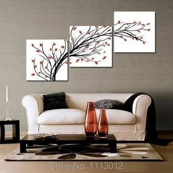 Hand Painted Home Decoration 3 Panel Set Abstract White Red Tree Oil Painting Modern On Canvas Wall Art Picture For Living Room
Hand Painted Home Decoration 3 Panel Set Abstract White Red Tree Oil Painting Modern On Canvas Wall Art Picture For Living Room