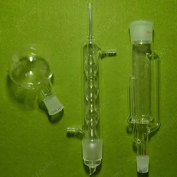 250ml Soxhlet Extractor with one 24/40 250MLBoiling Flask, 40/38 ground joint for the extractor and the Condenser,Lab Glass 
250ml Soxhlet Extractor with one 24/40 250MLBoiling Flask, 40/38 ground joint for the extractor and the Condenser,Lab Glass