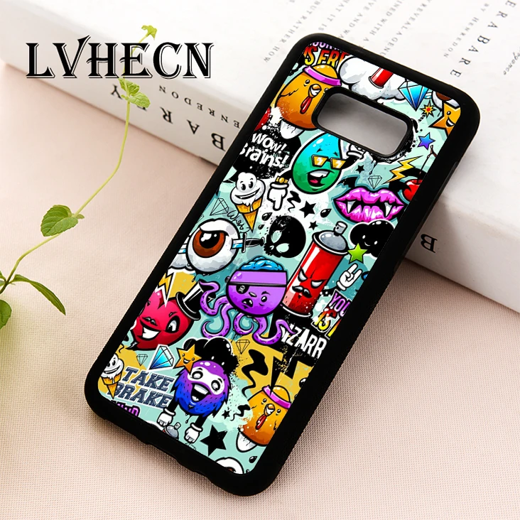 LvheCn TPU Skin phone case cover for Samsung Galaxy S5 S6 S7 S8 S9 S10 EDGE PLUS S10e Note 5 8 9 Graffiti Sticker Bomb
LvheCn TPU Skin phone case cover for Samsung Galaxy S5 S6 S7 S8 S9 S10 EDGE PLUS S10e Note 5 8 9 Graffiti Sticker Bomb