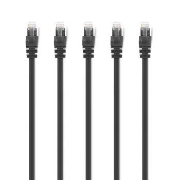 Black Color Cat5e Short Ethernet Patch Cable 5Feet 1.5M UTP RJ45 Computer LAN Network Cord Cables 5pcs/lot
Black Color Cat5e Short Ethernet Patch Cable 5Feet 1.5M UTP RJ45 Computer LAN Network Cord Cables 5pcs/lot