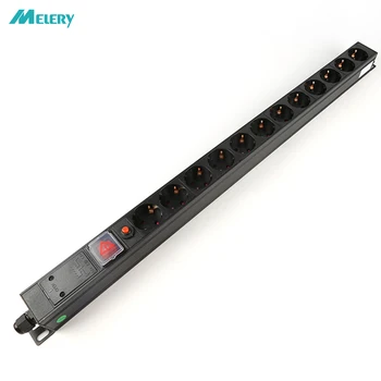PDU Network Cabinet Rack Power Socket 1U Aluminum Alloy 12 way EU Plug Strip Outlets Overload Protection Switch 2m Cord
PDU Network Cabinet Rack Power Socket 1U Aluminum Alloy 12 way EU Plug Strip Outlets Overload Protection Switch 2m Cord