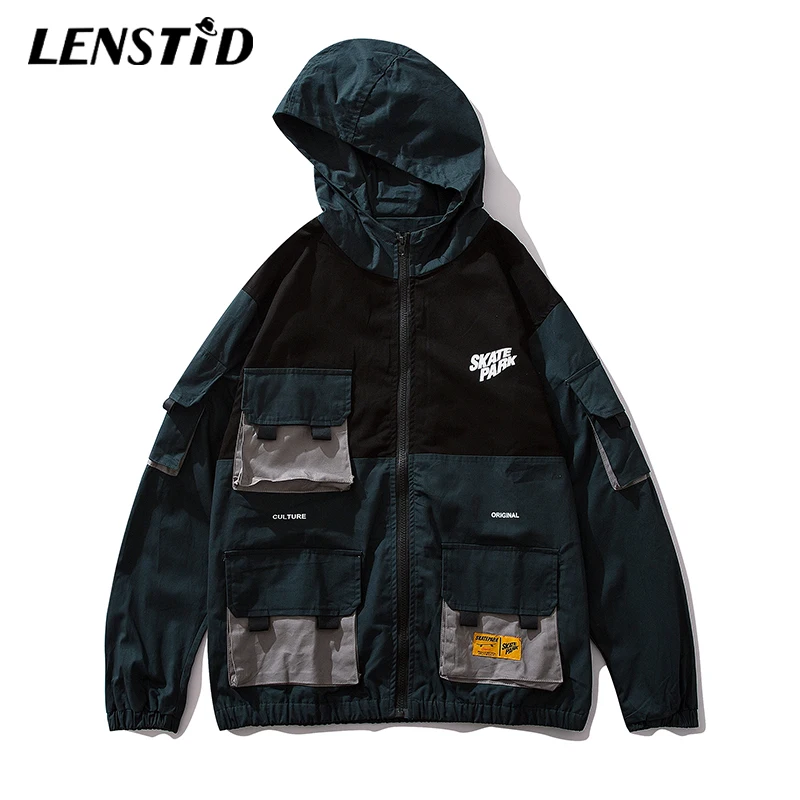 LENSTID New Hip Hop Multi Pocket Vintage Windbreaker Men Color Block Patchwork Streetwear Jacket Casual Harajuku Male Track Coat
LENSTID New Hip Hop Multi Pocket Vintage Windbreaker Men Color Block Patchwork Streetwear Jacket Casual Harajuku Male Track Coat