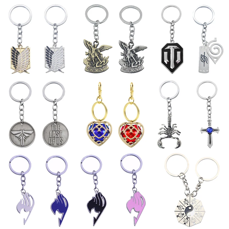 Popular Fashion Anime Role-Playing Jewelry WOT Tank World Keychain Gothic Michael Fairy Tail Taiji Keychain Men And Women Gifts
Popular Fashion Anime Role-Playing Jewelry WOT Tank World Keychain Gothic Michael Fairy Tail Taiji Keychain Men And Women Gifts