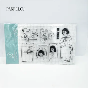 PANFELOU The girl reading Transparent Clear Silicone Stamp/Seal DIY scrapbooking/photo album Decorative clear stamp sheets
PANFELOU The girl reading Transparent Clear Silicone Stamp/Seal DIY scrapbooking/photo album Decorative clear stamp sheets