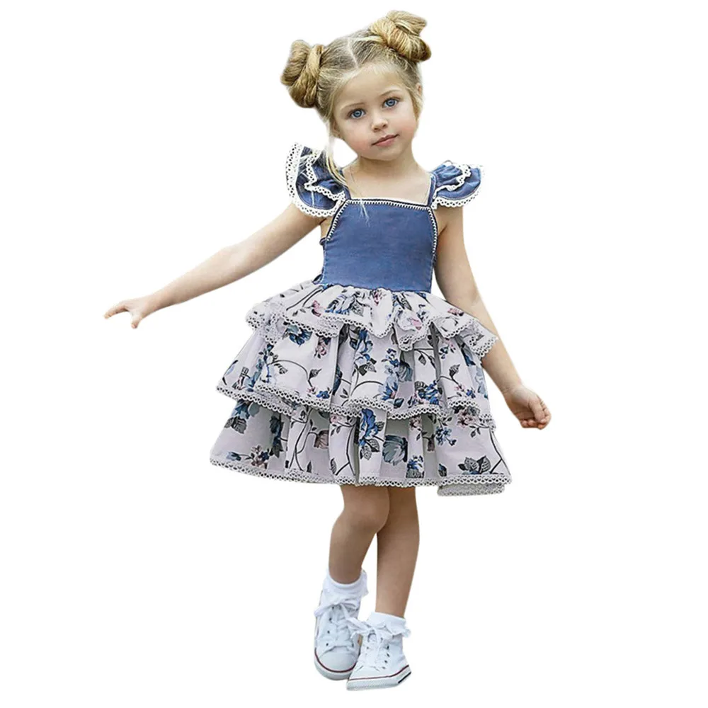 Toddler Baby Girls Sleeveless Denim Ruffles Dress Floral Outfit Sundress Clothes girl dresses kids casual vestidos infantil #sg
Toddler Baby Girls Sleeveless Denim Ruffles Dress Floral Outfit Sundress Clothes girl dresses kids casual vestidos infantil #sg