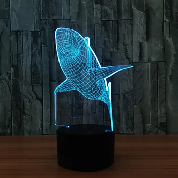 Shark 3D Lamp USB Novelty Night Light Home Decoration Lights LED Colorful Glowing Child's Gift Light Motion Sensor Room Lamp
Shark 3D Lamp USB Novelty Night Light Home Decoration Lights LED Colorful Glowing Child's Gift Light Motion Sensor Room Lamp