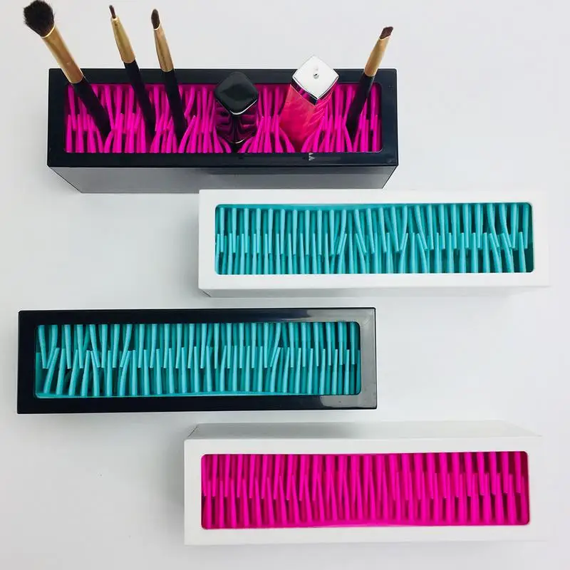 Silicone Makeup Brush Storage Box Cosmetic Storage Box Desktop Receptacle Lipstick Organizer Box
Silicone Makeup Brush Storage Box Cosmetic Storage Box Desktop Receptacle Lipstick Organizer Box