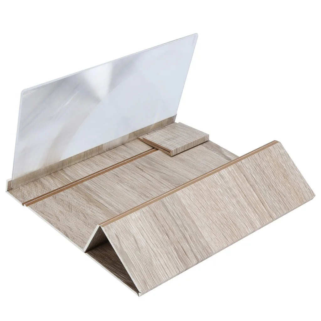 12 inch Desktop Folding Wood Bracket Mobile Phone Screen Magnifier 3D HD Video Amplifier Smartphone Holder Stand
12 inch Desktop Folding Wood Bracket Mobile Phone Screen Magnifier 3D HD Video Amplifier Smartphone Holder Stand