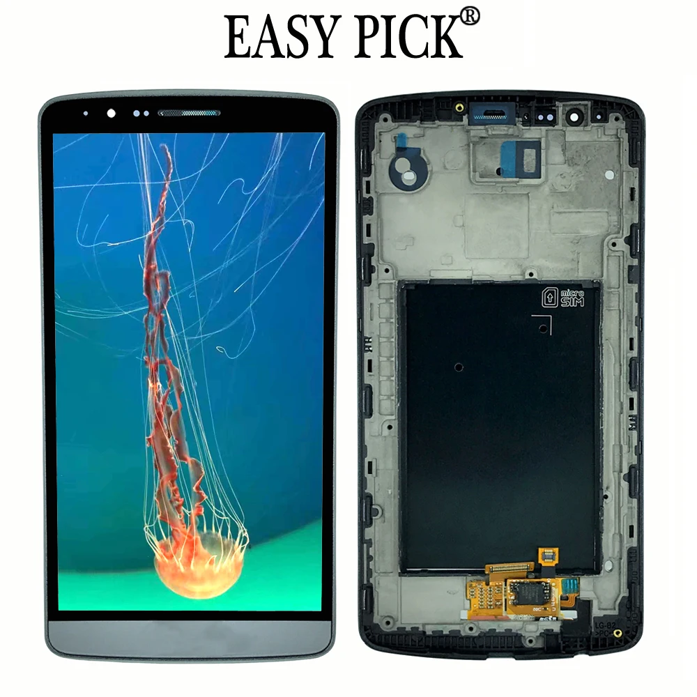 For G3 Dual D858 D858HK D856 LCD Display Touch Screen Digitizer Assembly Free Tools For LG G3 D850 D851 D852 D855 VS985 LS990
For G3 Dual D858 D858HK D856 LCD Display Touch Screen Digitizer Assembly Free Tools For LG G3 D850 D851 D852 D855 VS985 LS990