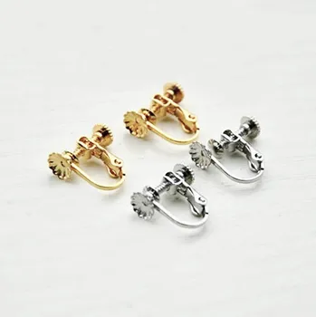 Clip On Screw Earring with 6mm Flower Caps Pearl Stone Cabochons Bases Findings for Non Pierced Ears DIY Making Crafts
Clip On Screw Earring with 6mm Flower Caps Pearl Stone Cabochons Bases Findings for Non Pierced Ears DIY Making Crafts