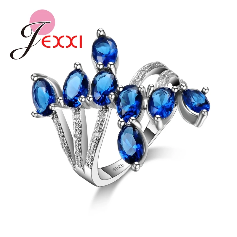 Unique Design Fashion Royal Blue CZ 925 Sterling Silver Party Ring Luxury Wedding Engagement Rings Gift
Unique Design Fashion Royal Blue CZ 925 Sterling Silver Party Ring Luxury Wedding Engagement Rings Gift