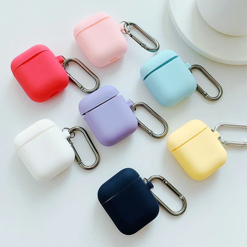 Ultra Slim Drop Proof Air Pods Protective Silicone Cover and Skin with Carabiner Compatible with Apple AirPods 1 & AirPods 2
Ultra Slim Drop Proof Air Pods Protective Silicone Cover and Skin with Carabiner Compatible with Apple AirPods 1 & AirPods 2