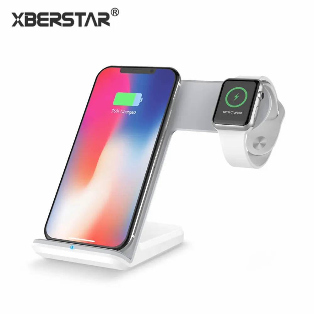 Qi wireless phone charger charging dock stand for iPhone X/8 Apple watch 2 3 with Type C Port Android Samsung S8 mobile chargers
Qi wireless phone charger charging dock stand for iPhone X/8 Apple watch 2 3 with Type C Port Android Samsung S8 mobile chargers