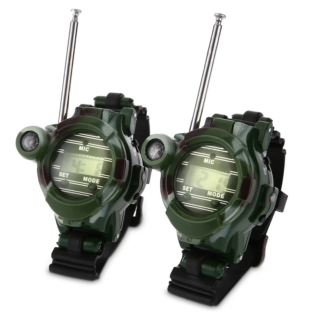 2pcs Wrist Watch Ear Tools Walkie Talkie Toys Intercom 7 In 1 Walkie Talkie Watch Camouflage Style Children Kids Electronic Toys
2pcs Wrist Watch Ear Tools Walkie Talkie Toys Intercom 7 In 1 Walkie Talkie Watch Camouflage Style Children Kids Electronic Toys