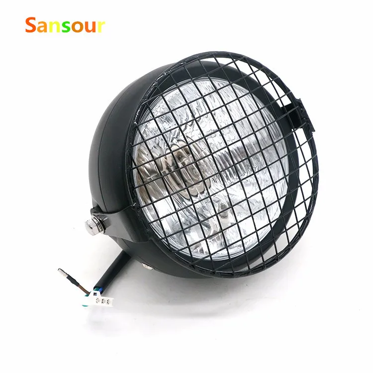 Sansour Motos Accessories 6.4" headlight motorcycle Grill Vintage Motorcycle Side Mount Headlight Cafe Racer Bobber Old School
Sansour Motos Accessories 6.4" headlight motorcycle Grill Vintage Motorcycle Side Mount Headlight Cafe Racer Bobber Old School