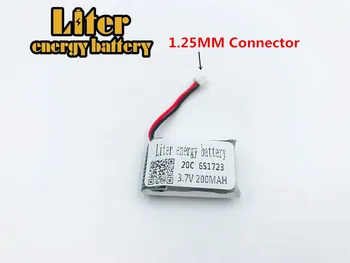 3.7V 200mAh 651723 Lipo battery For Syma S107 S107G 1S Li-Po Battery Helicopter Part For 3D glasses Smart watch Sports bracelet
3.7V 200mAh 651723 Lipo battery For Syma S107 S107G 1S Li-Po Battery Helicopter Part For 3D glasses Smart watch Sports bracelet
