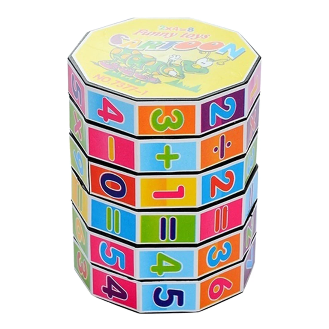 6 x 6 x9cm Detachable Plastic Cylinder Number Magic Cube Kids Early Educational Toy Arithmetic Magic Cube - Colorful
6 x 6 x9cm Detachable Plastic Cylinder Number Magic Cube Kids Early Educational Toy Arithmetic Magic Cube - Colorful