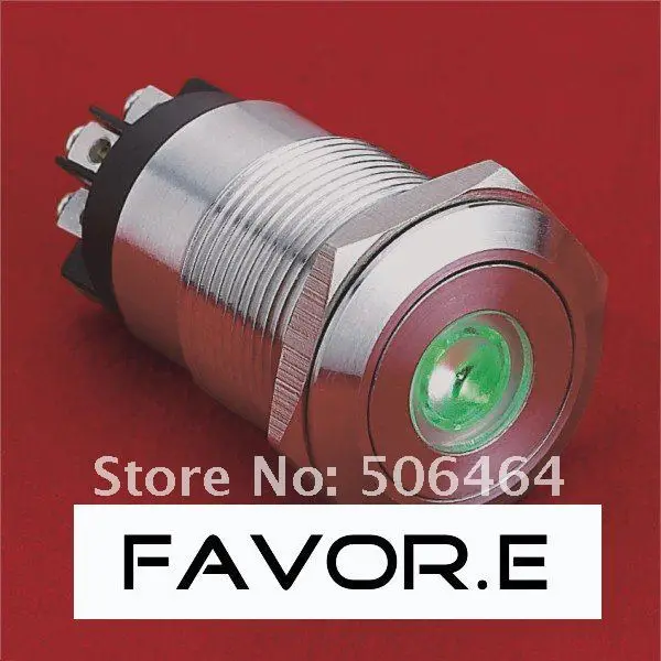 * Stainless steel 19mm IP65 5A/250VAC dot illuminated 1NO 1NC Latching LED metal Push Button Switch Flat round screw terminal
* Stainless steel 19mm IP65 5A/250VAC dot illuminated 1NO 1NC Latching LED metal Push Button Switch Flat round screw terminal