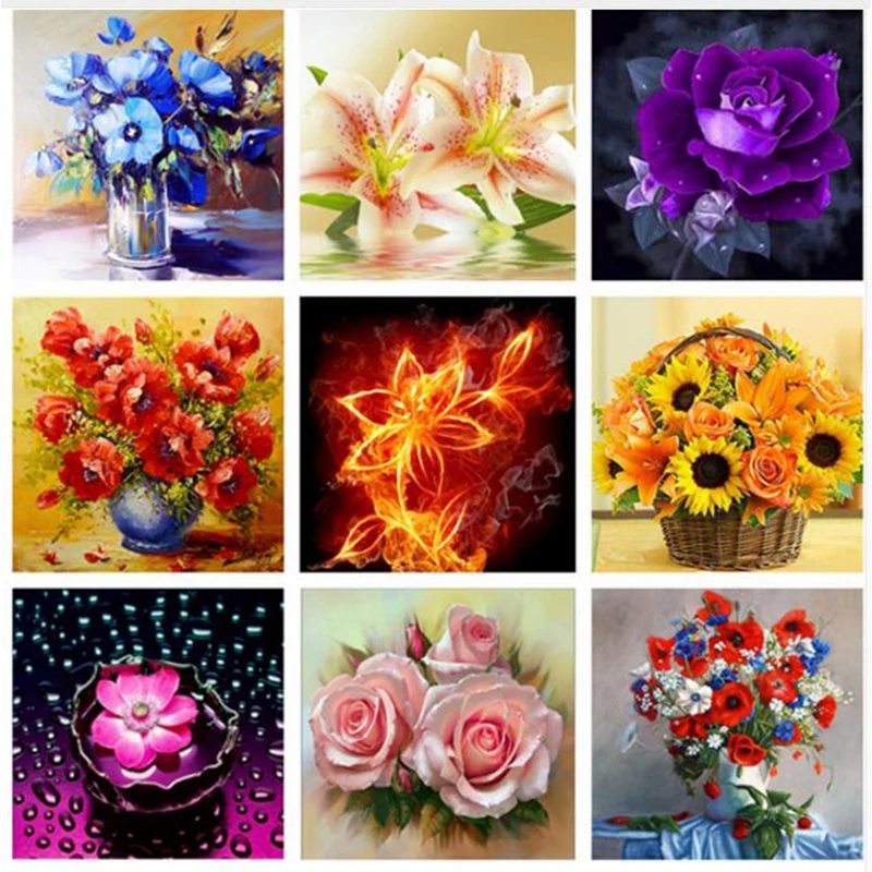 DIY Diamond Painting Flowers Cross Stitch Kit Full drill Diamond Embroidery Wedding Room Wall Sticker Mosaic Diamonds Home De YY
DIY Diamond Painting Flowers Cross Stitch Kit Full drill Diamond Embroidery Wedding Room Wall Sticker Mosaic Diamonds Home De YY