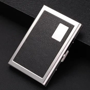 New 2019 Business ID Credit Card Buckles Holder For Women Men Card Protect Case Metal Aluminum And PU Leather Cover Case
New 2019 Business ID Credit Card Buckles Holder For Women Men Card Protect Case Metal Aluminum And PU Leather Cover Case
