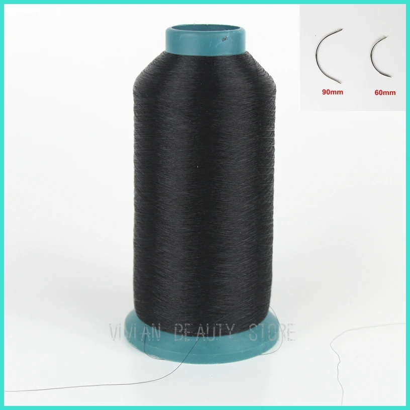 1pc Black Color Polyster Cotton Weft Track Nylon Weaving Thread