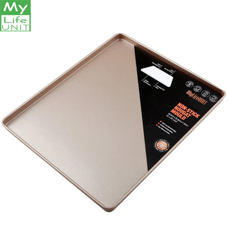 MyLifeUNIT Nonstick Rectangular Cake Baking Pan Nougat Biscuits Bakeware Tray Kitchen Baking Tool
MyLifeUNIT Nonstick Rectangular Cake Baking Pan Nougat Biscuits Bakeware Tray Kitchen Baking Tool