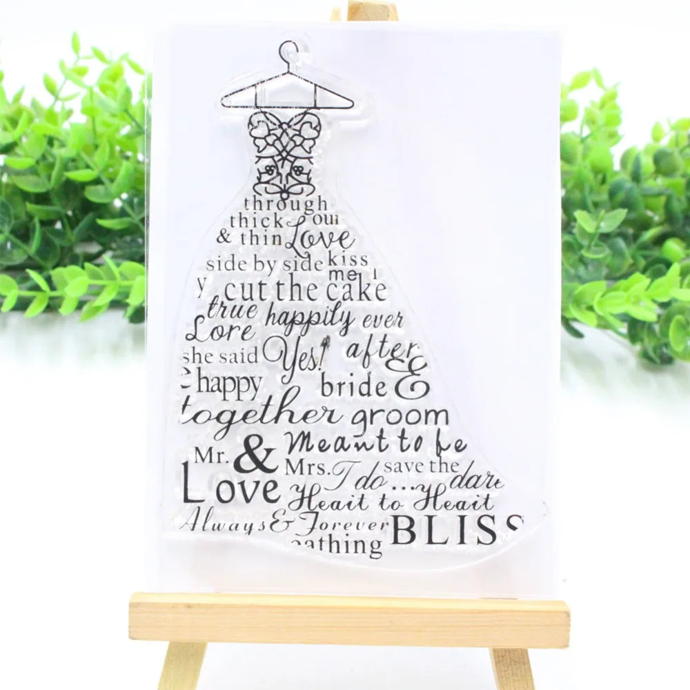 Bride clear stamps Alphabet Dress rubber transparent stamp 2018 new seal for DIY scrapbooking decoration paper card making craft
Bride clear stamps Alphabet Dress rubber transparent stamp 2018 new seal for DIY scrapbooking decoration paper card making craft