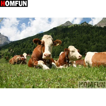 HOMFUN Square Round Drill 5D Diamond Painting Environmental Crafts Full Diamond Embroidery "Animal cattle" Home decor A26060
HOMFUN Square Round Drill 5D Diamond Painting Environmental Crafts Full Diamond Embroidery "Animal cattle" Home decor A26060