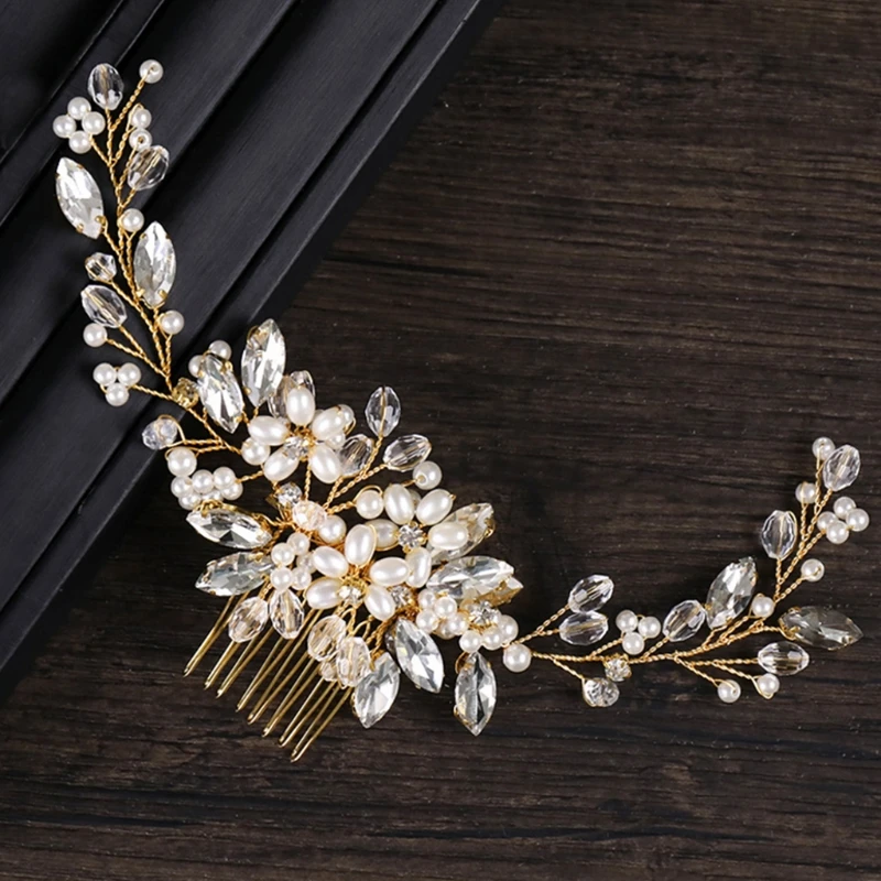 Bride Comb Hair Headwear Pearl Headdress Wedding Handmade Jewelry Elegant Luxury
Bride Comb Hair Headwear Pearl Headdress Wedding Handmade Jewelry Elegant Luxury