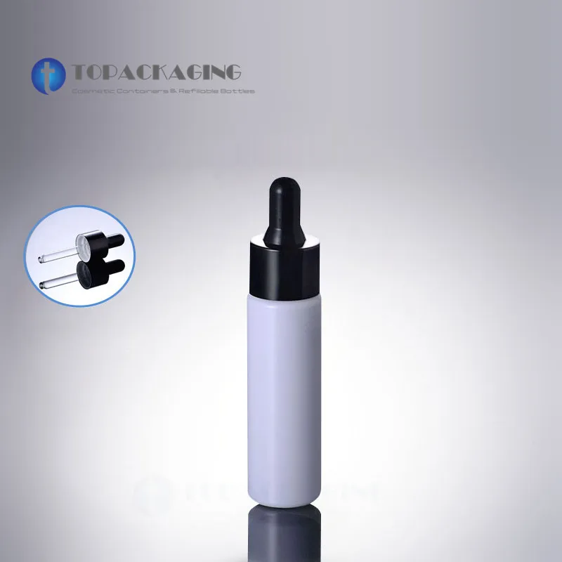 30PCS*30ML Dropper Bottle White PET Plastic Cosmetic Container Black Anodized Aluminum Screw Cap Empty Essential Oil Refillable
30PCS*30ML Dropper Bottle White PET Plastic Cosmetic Container Black Anodized Aluminum Screw Cap Empty Essential Oil Refillable