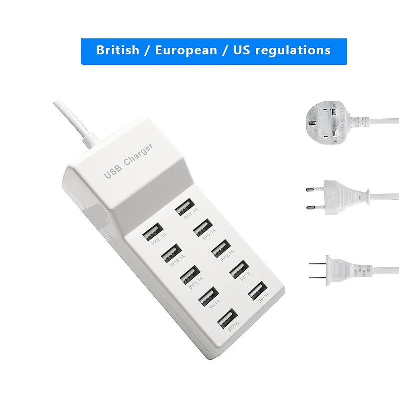Smart recognition European standard US charging head Android charger Multi-port usb5V2a British standard charger
Smart recognition European standard US charging head Android charger Multi-port usb5V2a British standard charger