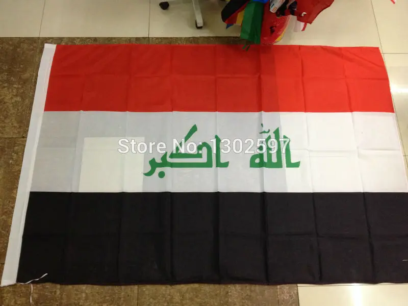 2018 The Iraq Flag Polyester Flag 5*3 FT 150*90 CM High Quality Hanging and Flying
2018 The Iraq Flag Polyester Flag 5*3 FT 150*90 CM High Quality Hanging and Flying