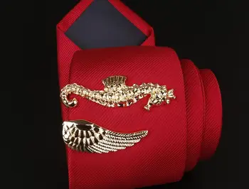 10pcs/lot Gold Seahorse/Angel Wings Tie Clips Creative Fashion Tie Pin Bars Copper Made Men Jewelry Accessory Gift Wholesale
10pcs/lot Gold Seahorse/Angel Wings Tie Clips Creative Fashion Tie Pin Bars Copper Made Men Jewelry Accessory Gift Wholesale