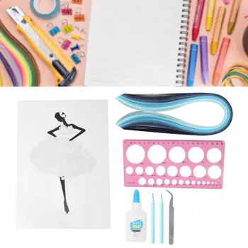 DIY Handcraft Patterns Paper Quilling Set Children Interest Cultivation Quilling Paper Tool Kit artwork of crafts
DIY Handcraft Patterns Paper Quilling Set Children Interest Cultivation Quilling Paper Tool Kit artwork of crafts