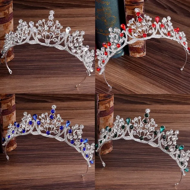 3 Designs Gorgeous red blue green Crystal Bridal Tiara Crown Bride Headbands Women Prom Hair Ornaments Wedding Hair Jewelry
3 Designs Gorgeous red blue green Crystal Bridal Tiara Crown Bride Headbands Women Prom Hair Ornaments Wedding Hair Jewelry