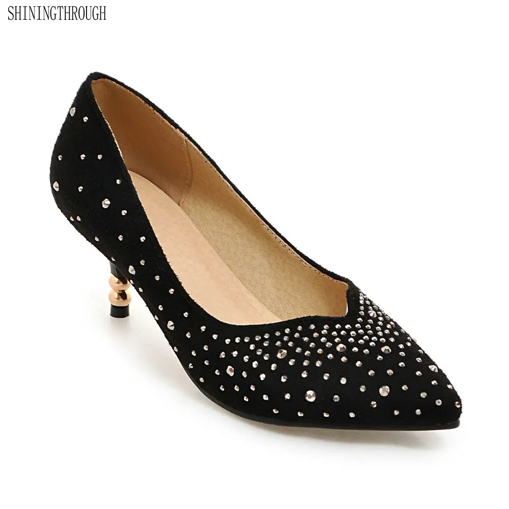 New 2018 Elegant crystal Flock High Heels Women Low heels Office Ladies Brand Shoes Fashion Women's Pumps 6cm Thin Heels
New 2018 Elegant crystal Flock High Heels Women Low heels Office Ladies Brand Shoes Fashion Women's Pumps 6cm Thin Heels