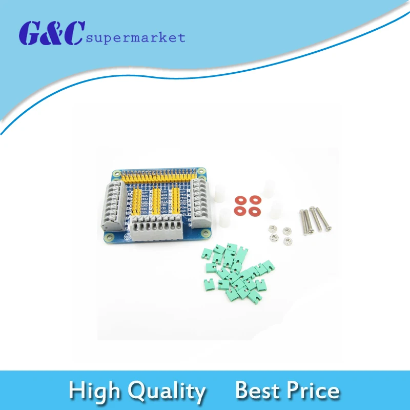 Multifunctional 2.54mm Pitch GPIO Expansion Shield Adapter Board for Raspberry Pi
Multifunctional 2.54mm Pitch GPIO Expansion Shield Adapter Board for Raspberry Pi