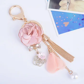 Small Fresh Cloth Flower Key Chain Fashion Tassels Keychain Car Key Ring Female Keyring Creative Bag Pendant Exquisite Ornaments
Small Fresh Cloth Flower Key Chain Fashion Tassels Keychain Car Key Ring Female Keyring Creative Bag Pendant Exquisite Ornaments
