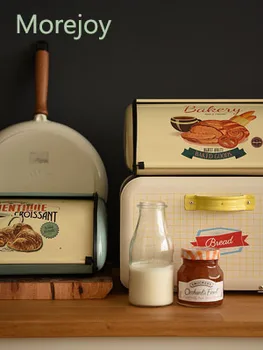 Morejoy American pastoral iron bread box home desktop storage box biscuit snack storage box galvanized iron box
Morejoy American pastoral iron bread box home desktop storage box biscuit snack storage box galvanized iron box